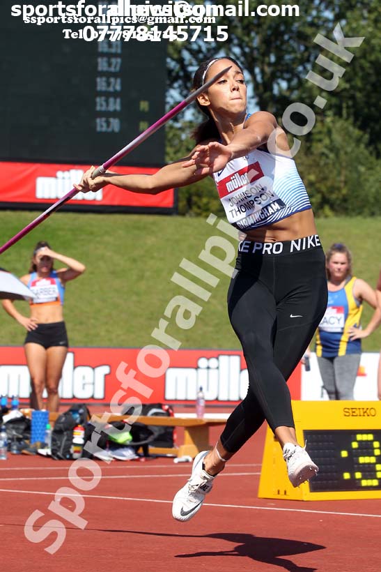 Womens javelin, 2019 Muller British Championships, Alexander Stadium, Birmingham. Photo: David T. Hewitson/Sports for All Pics